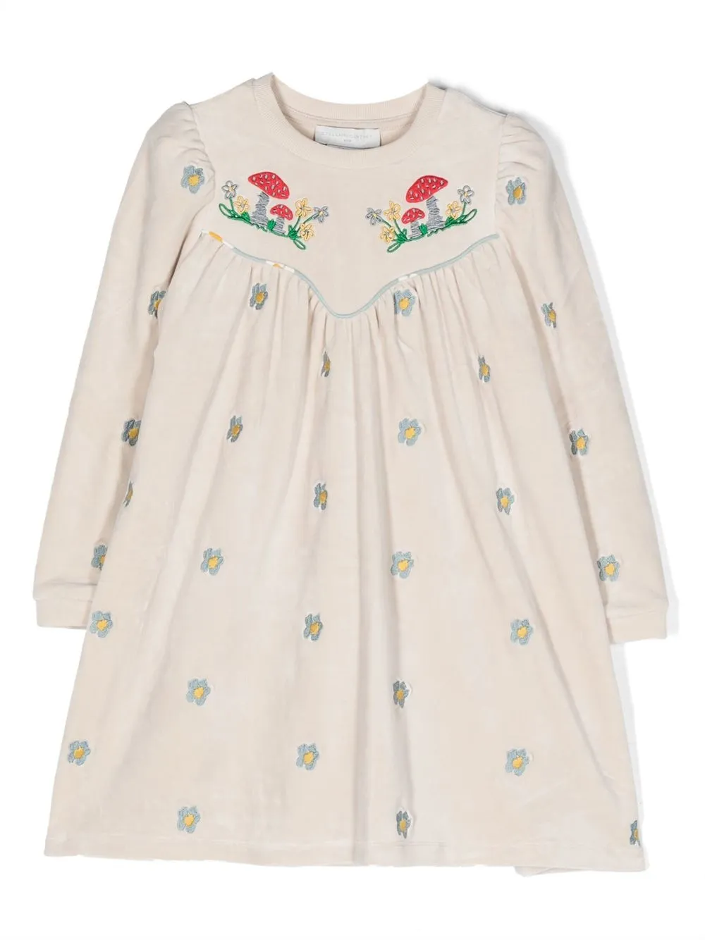 

Stella McCartney Kids floral-print long-sleeved dress - Neutrals