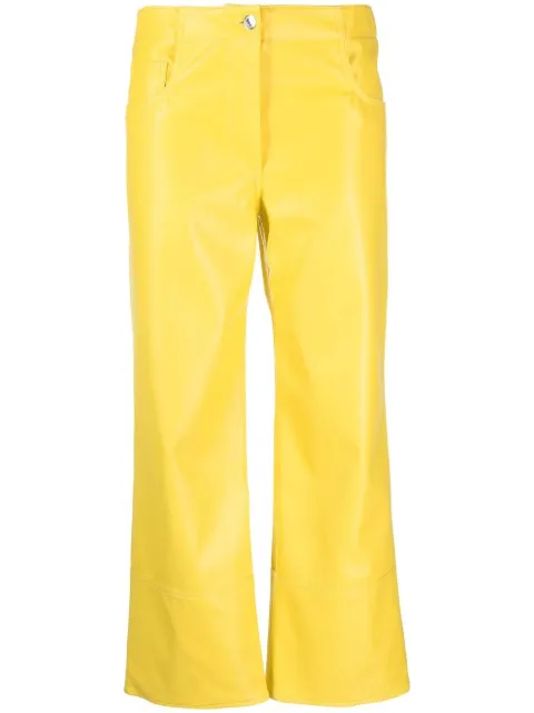 MSGM pantalones capri con diseño ancho