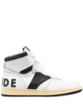 RHUDE Rhecess Smooth high-top sneakers - White