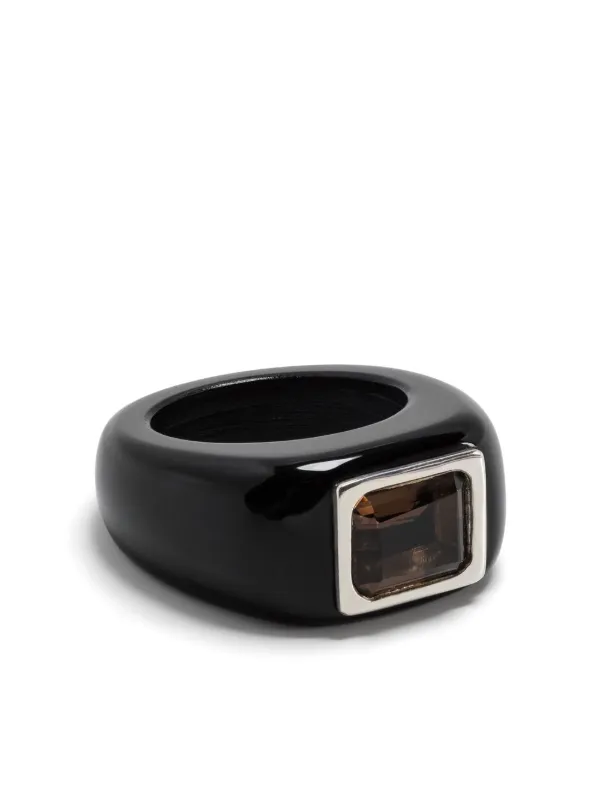 Sophie Buhai Ring Mit Onyx Und Quarz | Schwarz | FARFETCH DE