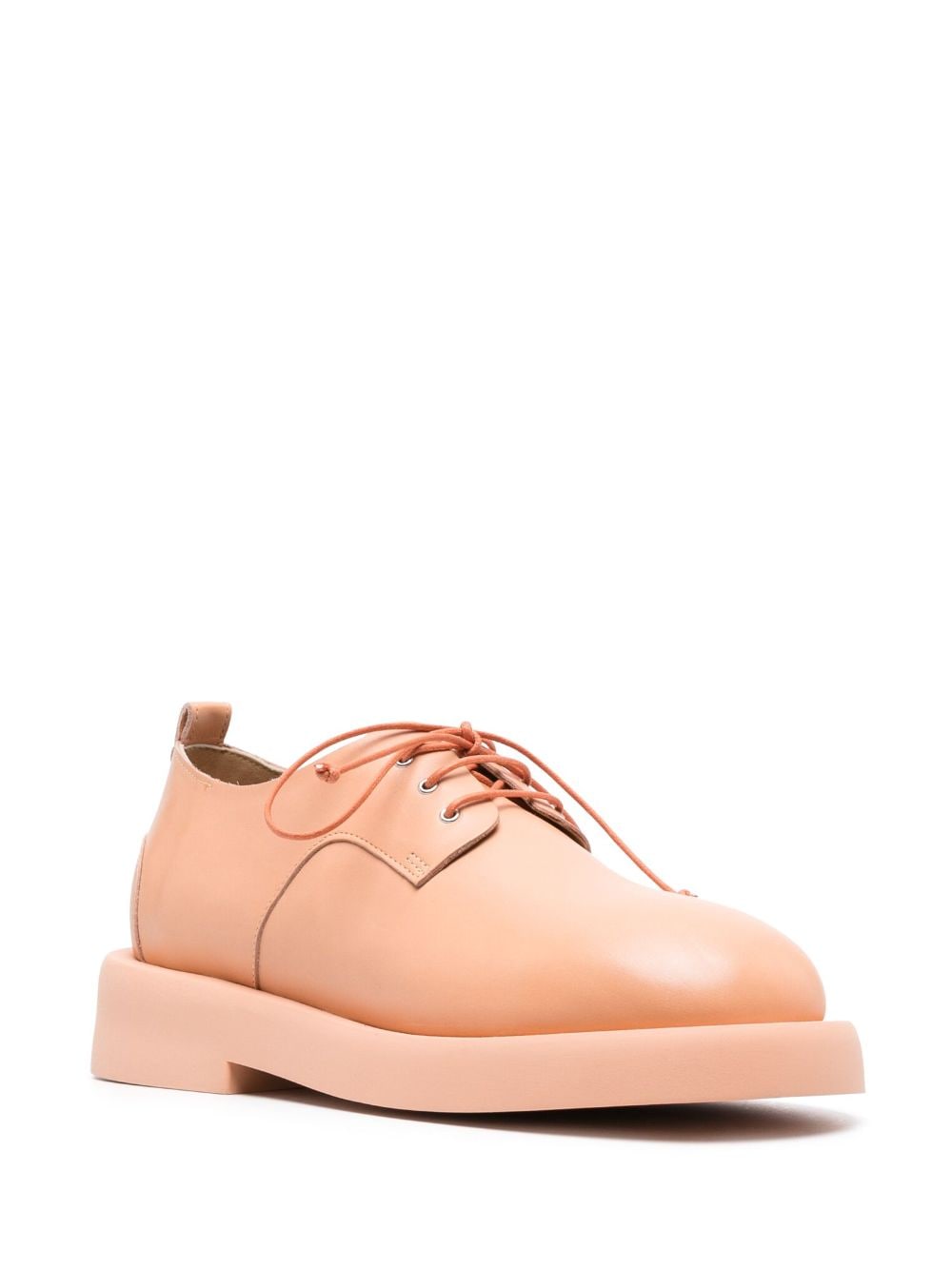 Shop Marsèll Two-tone Lace-up Leather Oxford Shoes In Orange
