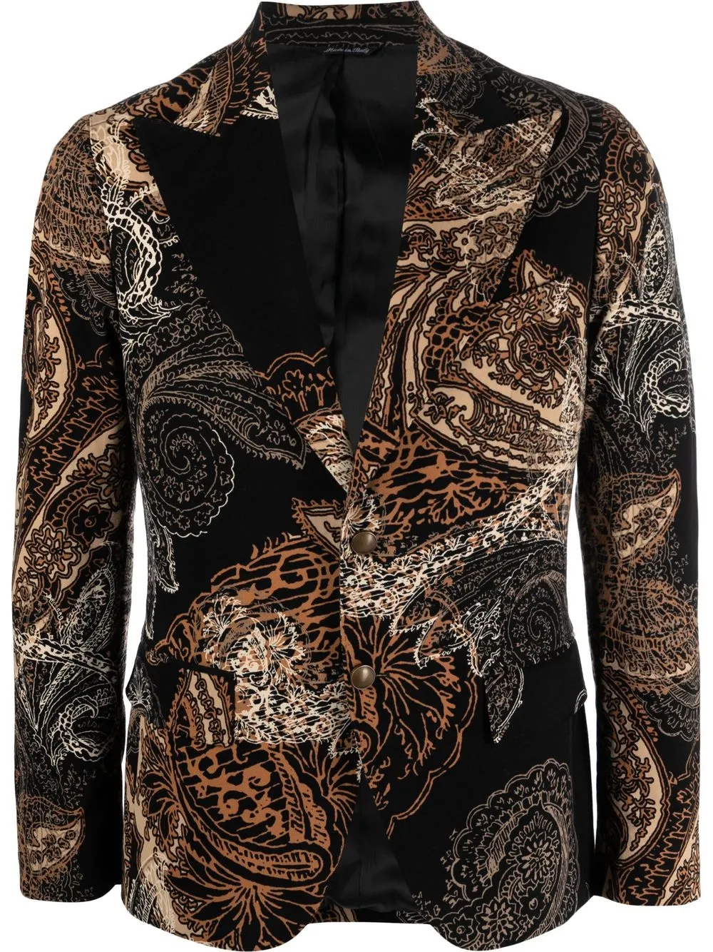 

Reveres 1949 paisley-print single-breasted blazer - Black