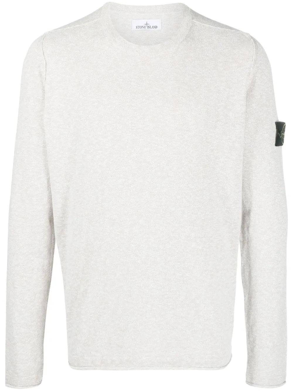 

Stone Island logo-patch sleeve jumper - Neutrals