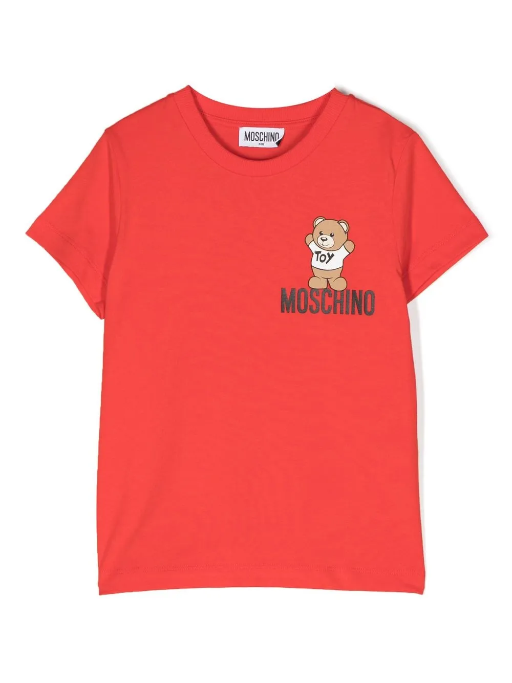 

Moschino Kids teddy print T-shirt - Red