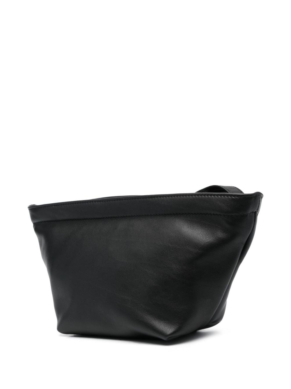 Shop Marsèll Trapezio Leather Clutch Bag In Black
