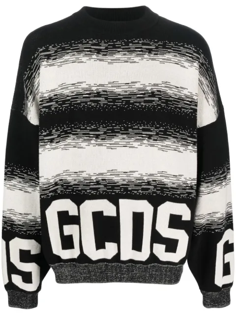 GCDS pull en maille à logo imprimé
