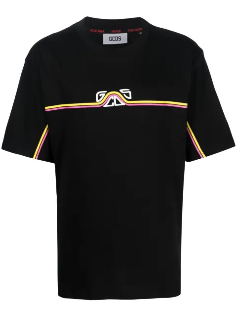 GCDS logo-print detail T-shirt