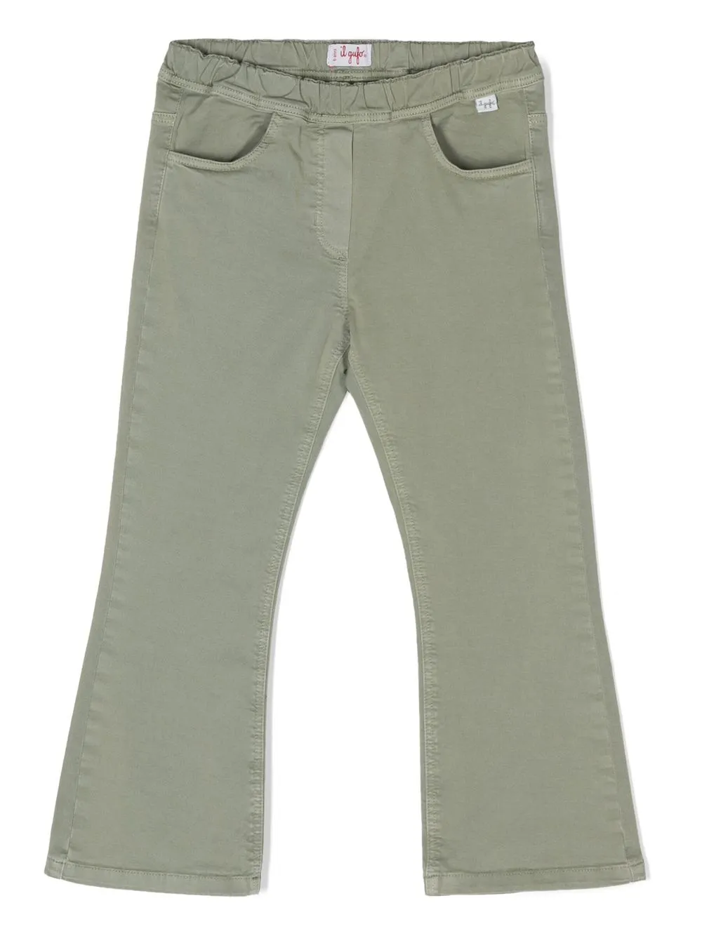 

Il Gufo pantalones acampanados con dos bolsillos - Verde