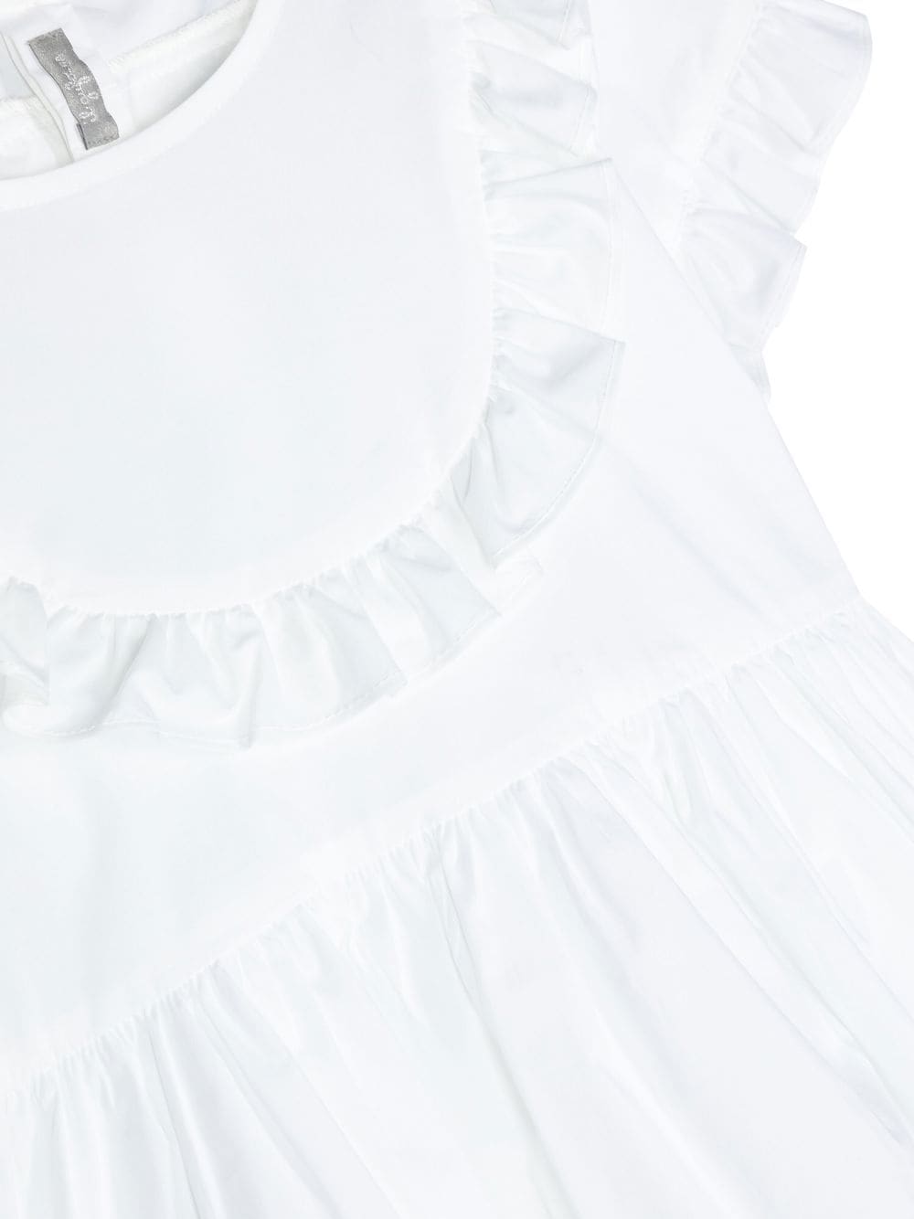 Shop Il Gufo Ruffled Trim T-shirt In White