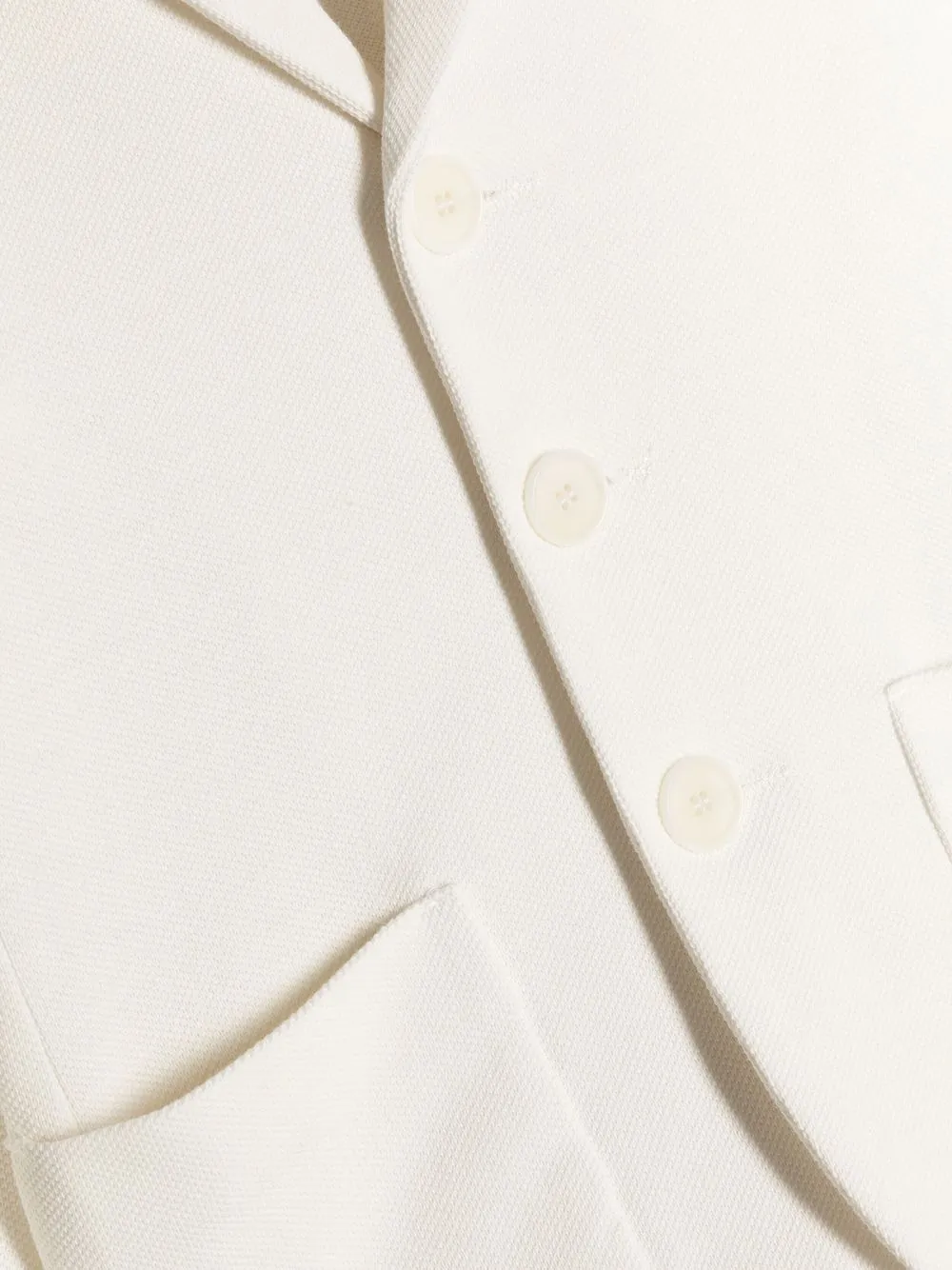 Il Gufo Button-up Single-breasted Blazer In White