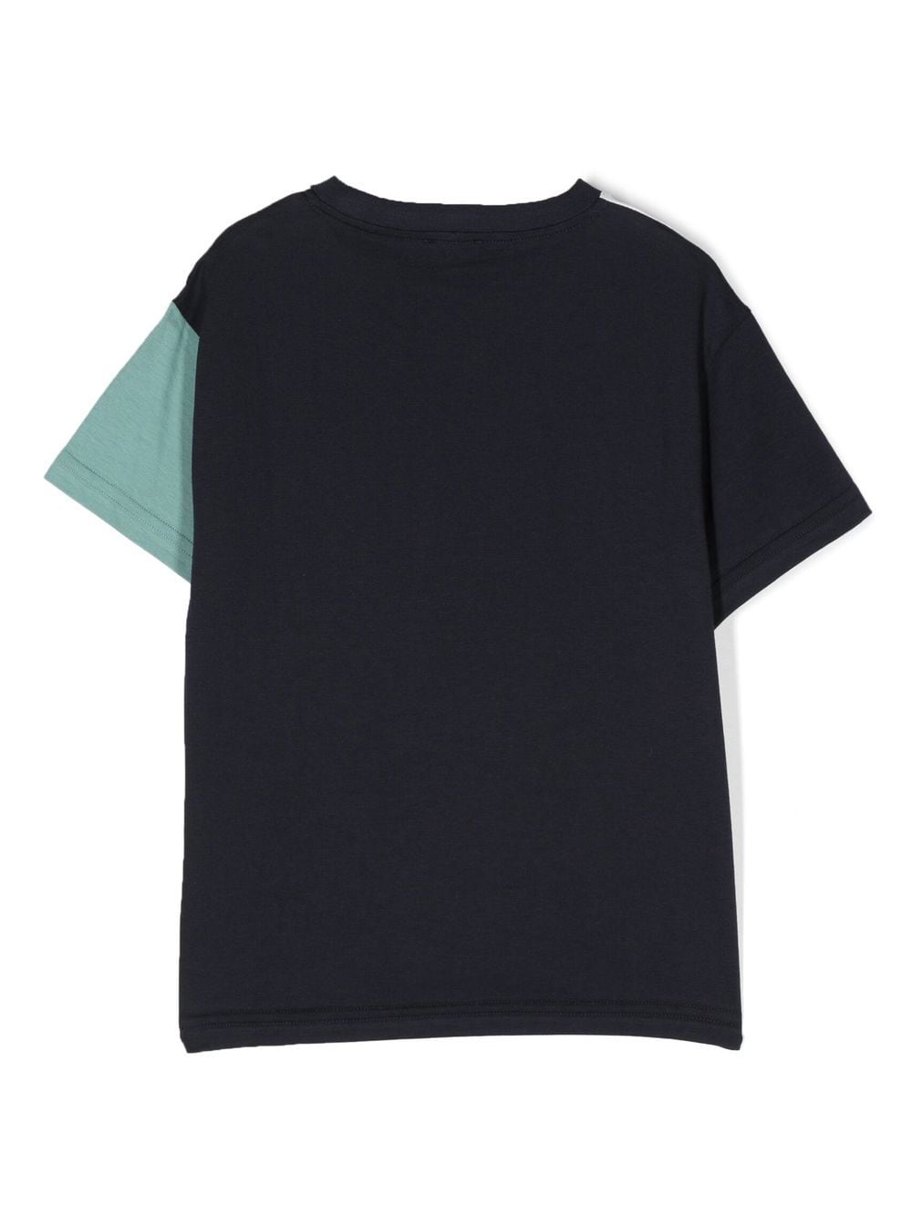 Il Gufo T-shirt met colourblocking - Wit