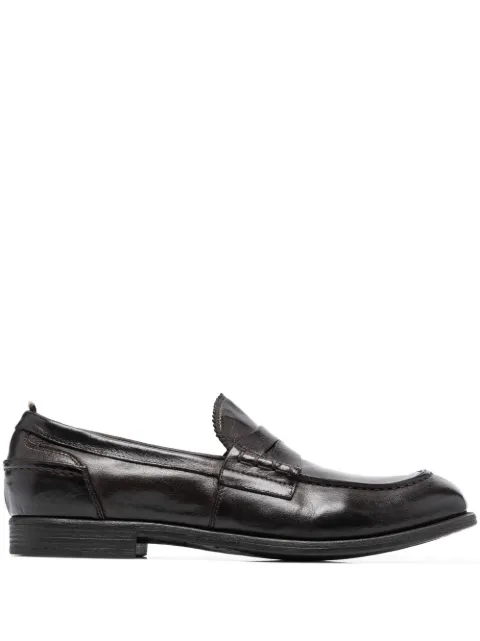 Officine Creative leather almond-toe loafers