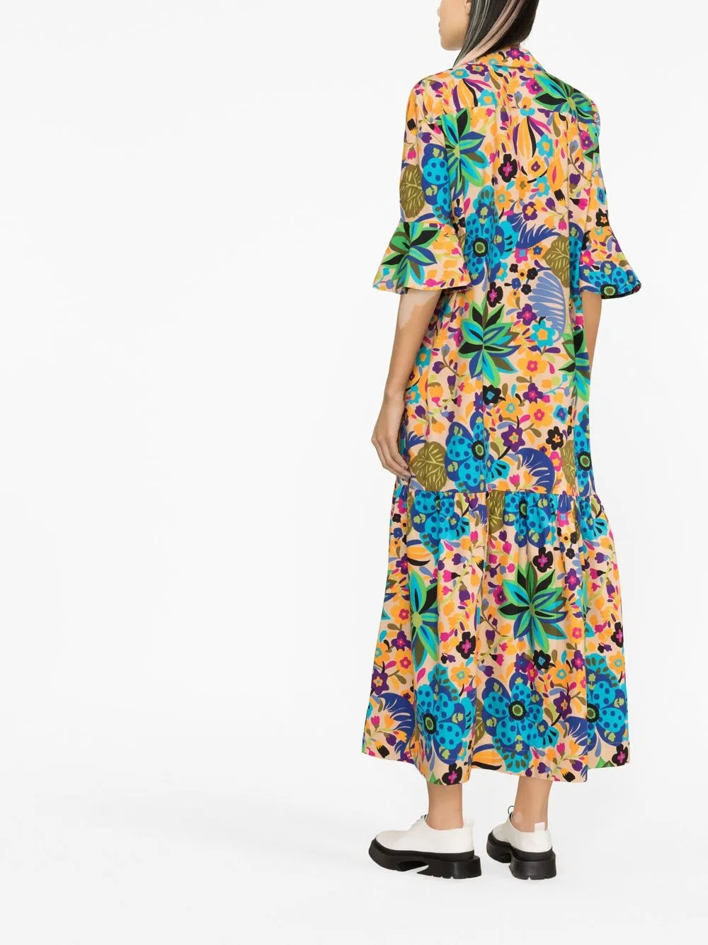Artemis Graphic-Print Cotton Maxi Dress