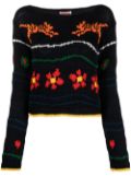 Kenzo intarsia-knit design jumper - Black