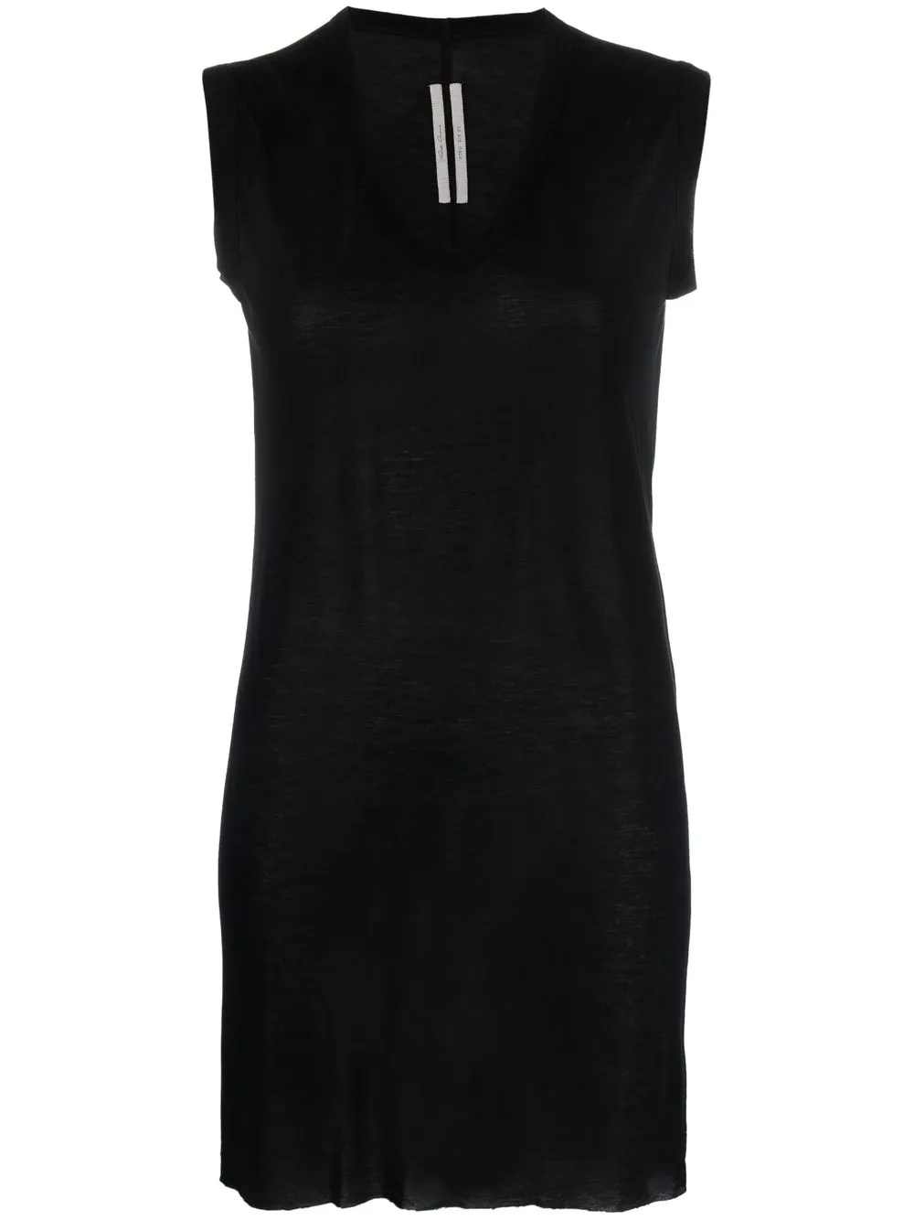 

Rick Owens camiseta con cuello en V - Negro