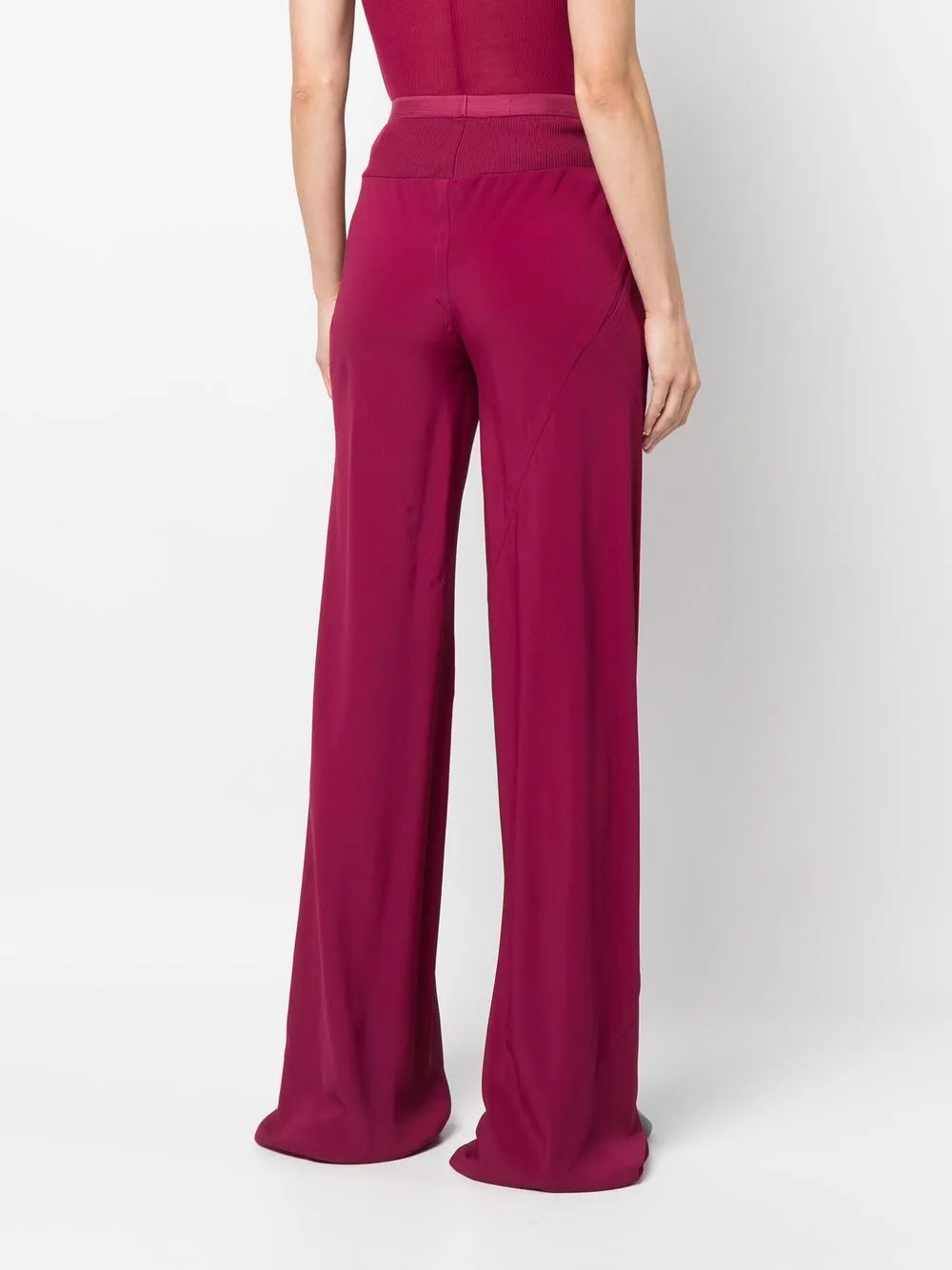 Rick Owens Extralong Wideleg Trousers In Pink ModeSens