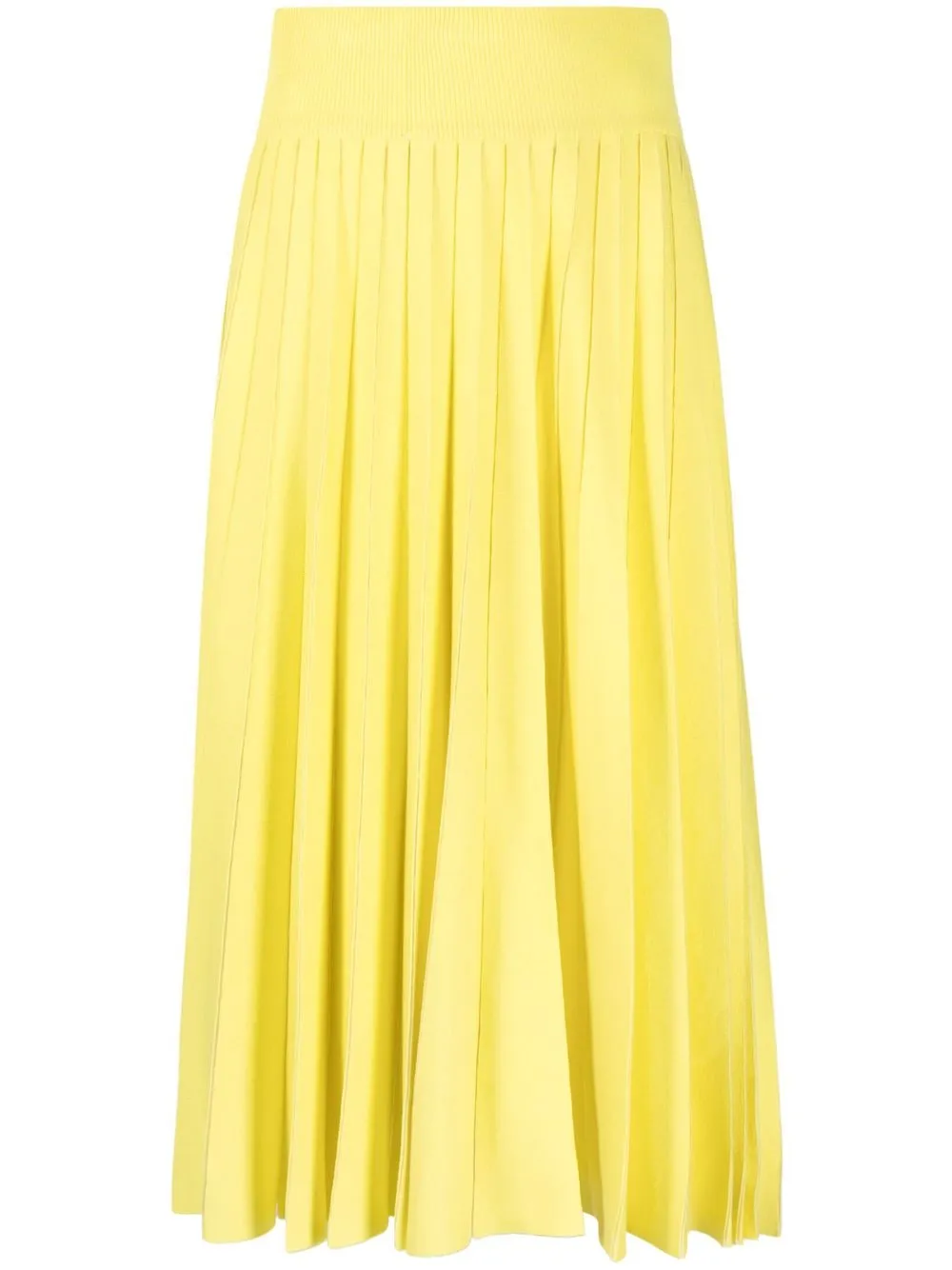 

sacai falda plisada - Amarillo