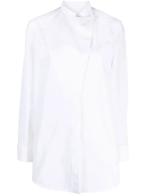 Jil Sander wrap-design cotton shirt