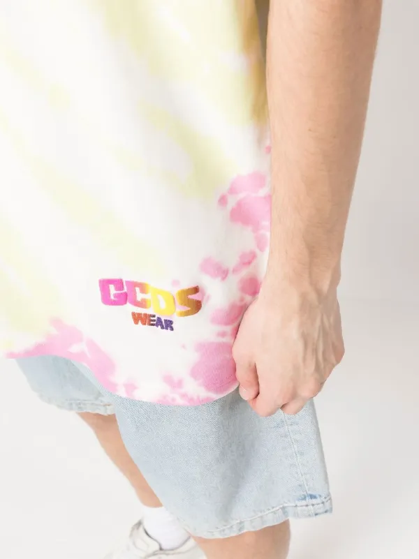 Tシャツ・カットソー GCDS T-shirt 'GCDS Tie Dye' GCDS tie-dye Print T-shirt | Pink | FARFETCH JO