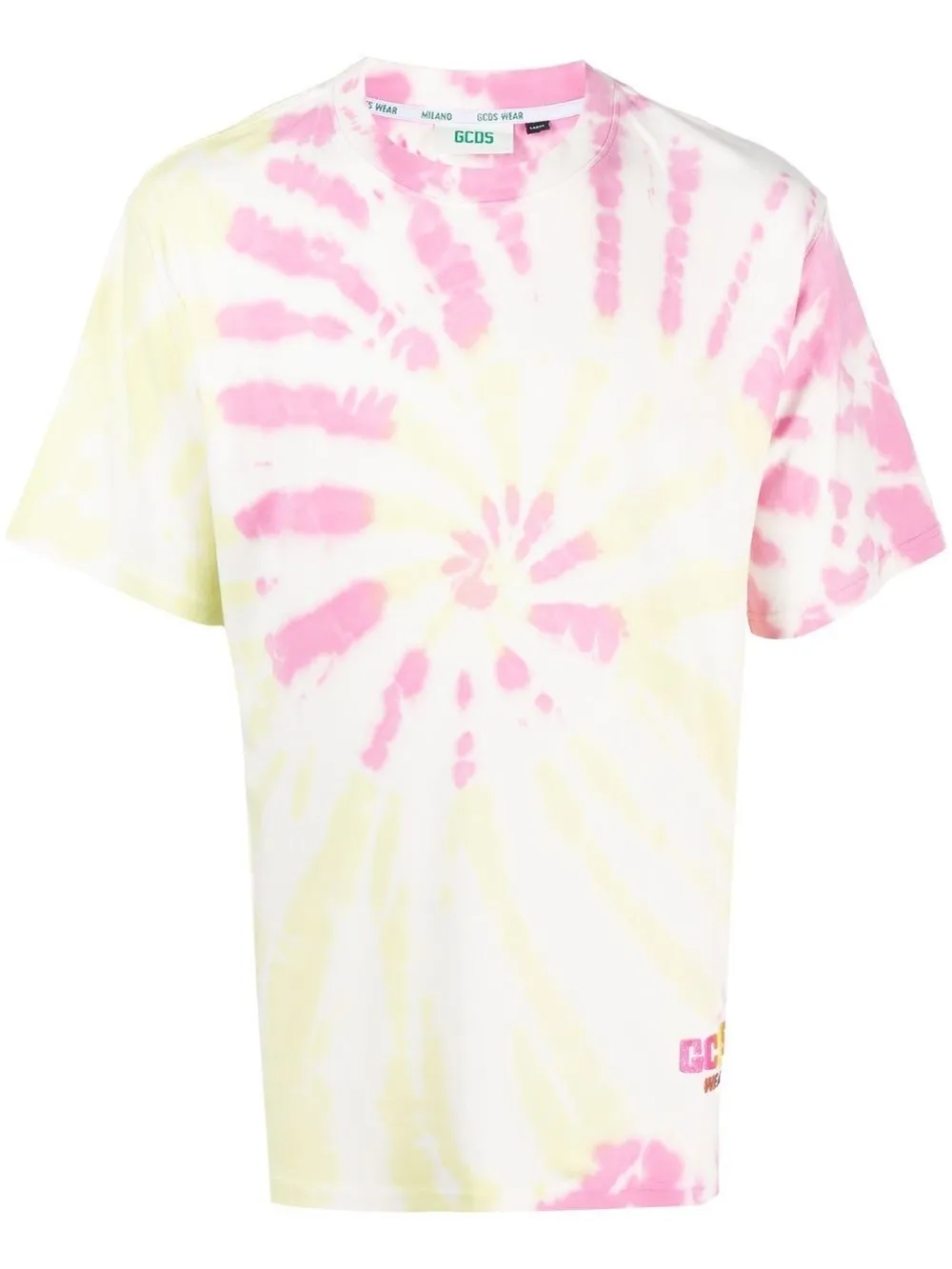 Gcds Tie Dye T-shirt Multicolor In Pink