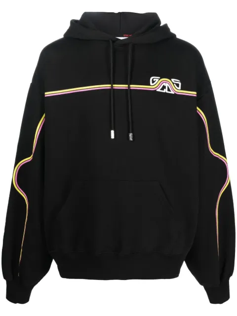 GCDS chest logo-print detail hoodie