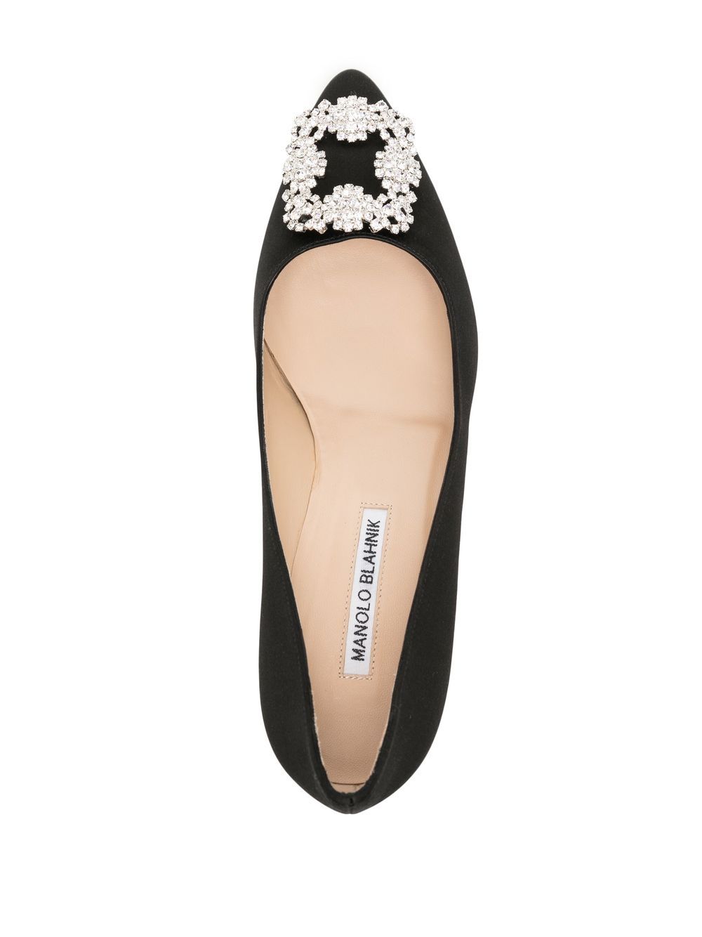 Affordable Manolo Blahnik Hangisi crystal-buckle 50mm pumps Women