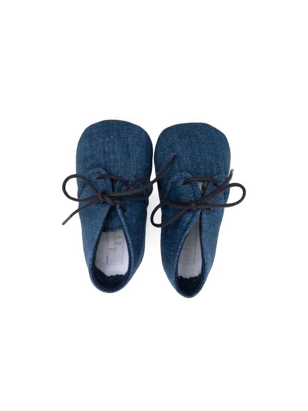 Shop Il Gufo Lace-up Pre-walker Shoes In Blue