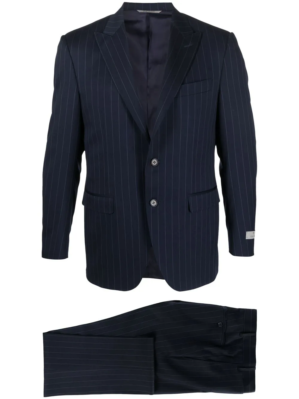 

Canali stripe-pattern wool suit - Blue