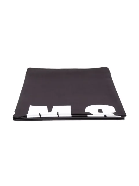 MSGM Kids toalla con logo estampado