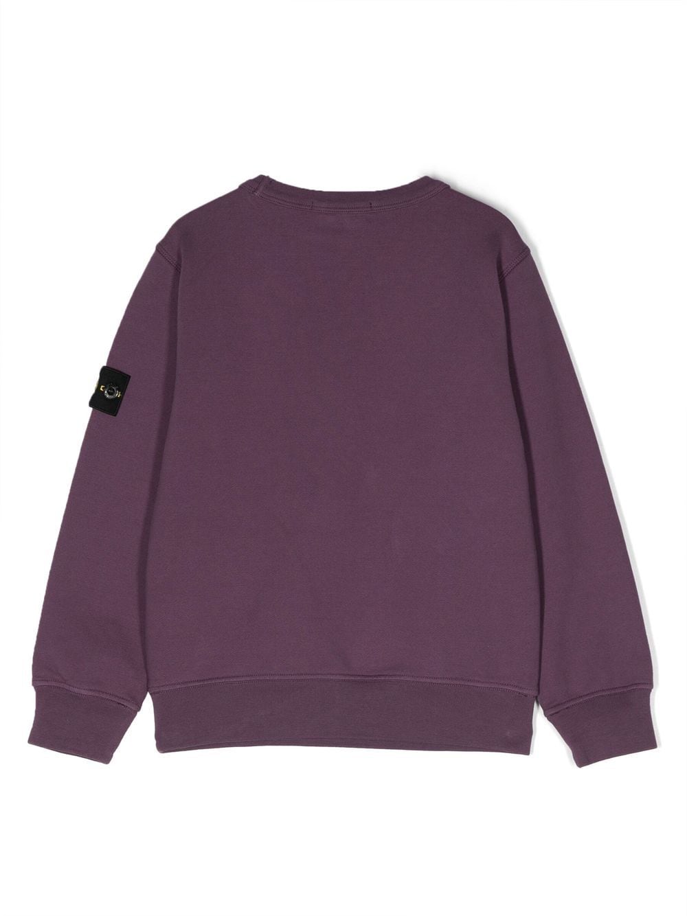 Stone Island Junior Sweater met patch - Paars