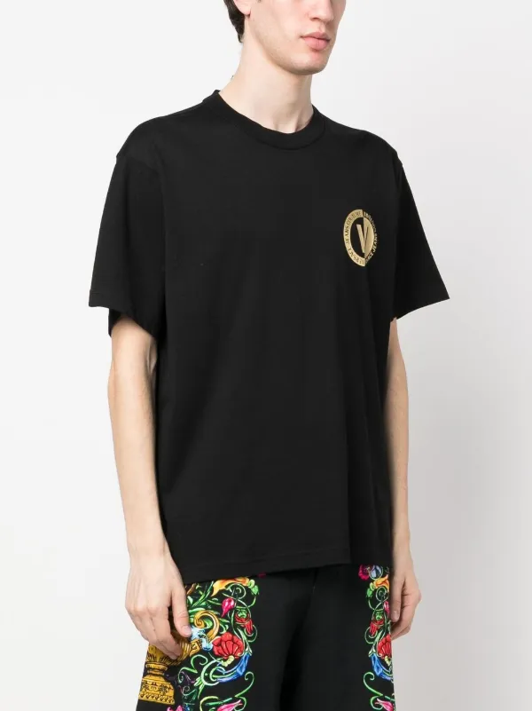 Versace Jeans Couture logo-print Cotton T-shirt | Black
