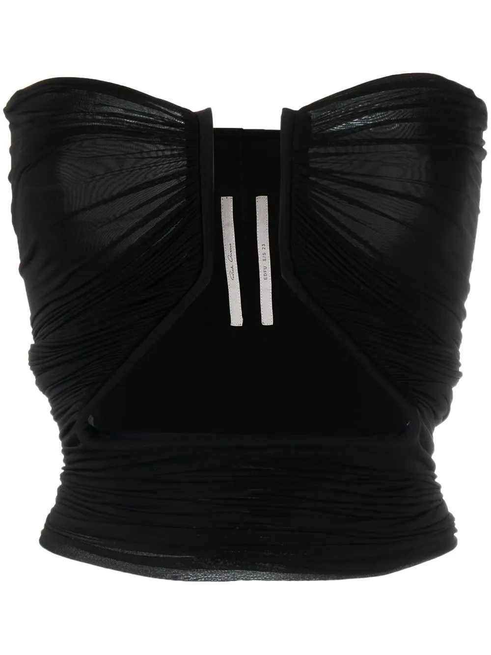 

Rick Owens cut-out strapless top - Black