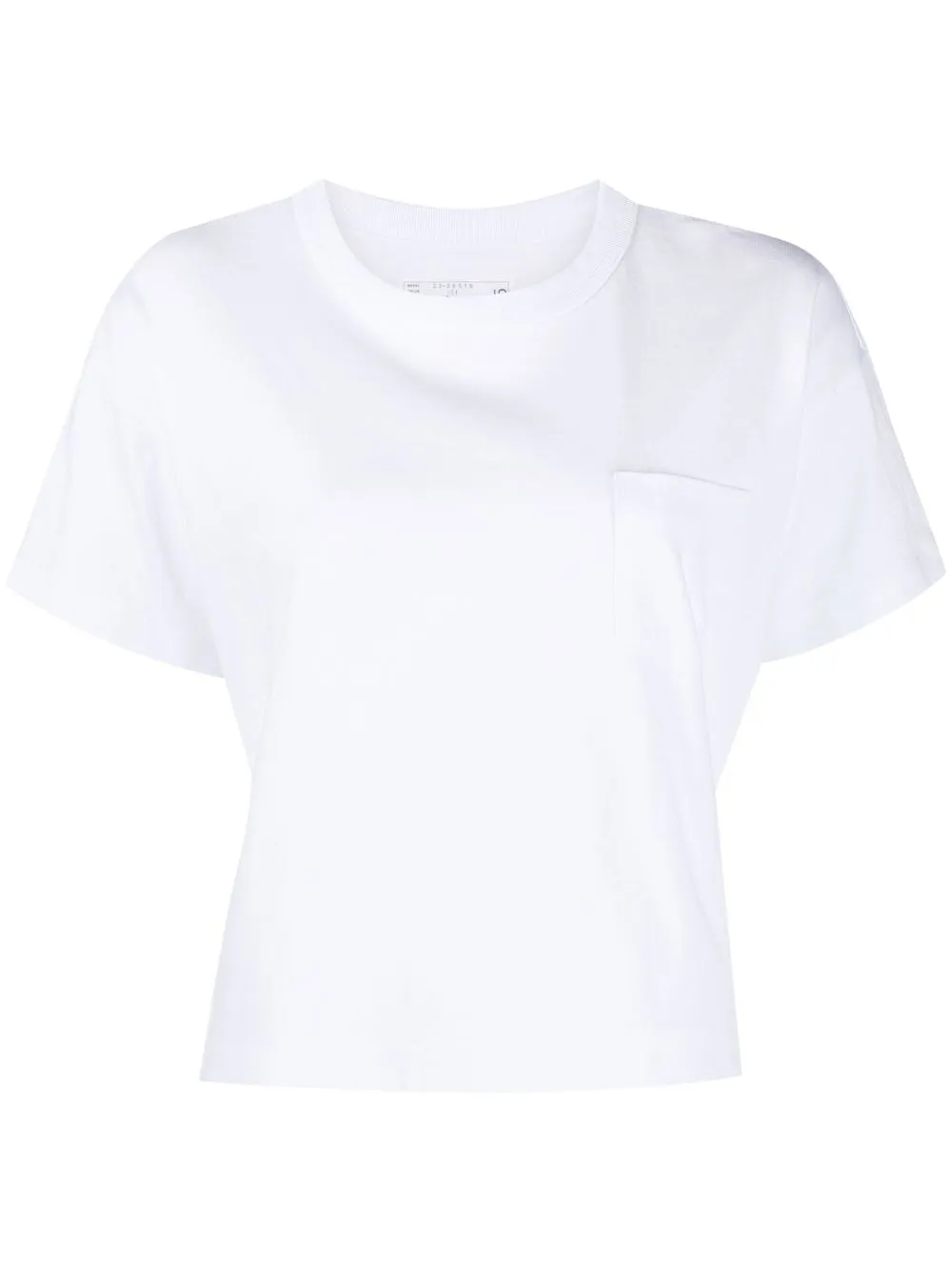 

sacai playera manga corta con cuello redondo - Blanco