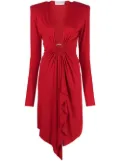 Alexandre Vauthier drape-detail midi dress - Red