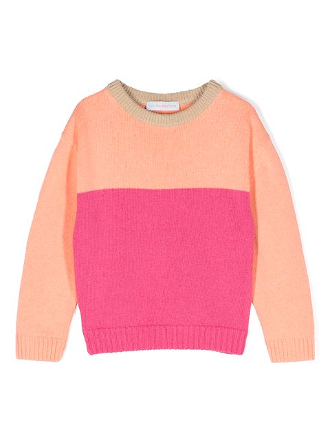 There Was One Kids Pullover in Colour-Block-Optik