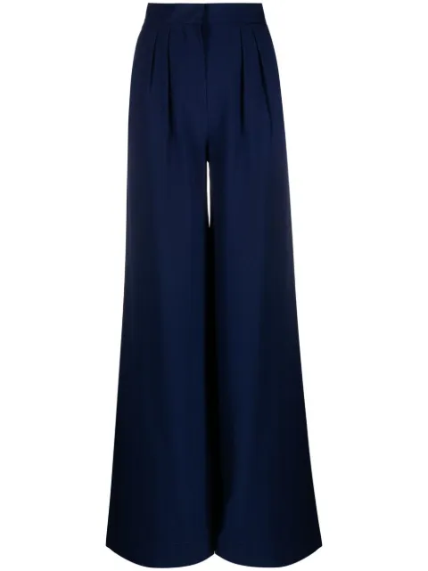 Alberta Ferretti pantalones anchos con tiro alto