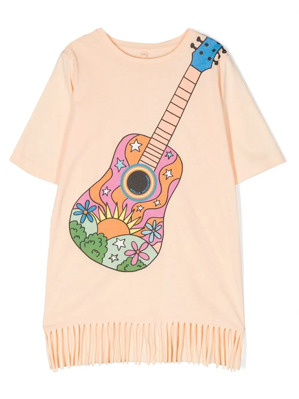 

Stella McCartney Kids ukulele-print tassel-trim dress - Pink