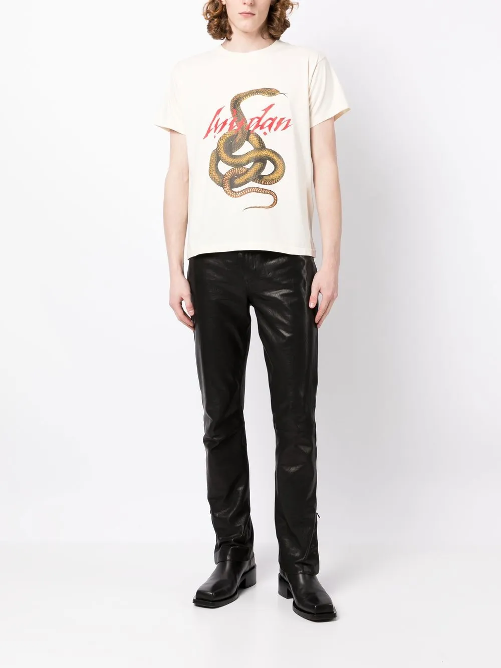 LỰU ĐẠN T-shirt met print - Beige