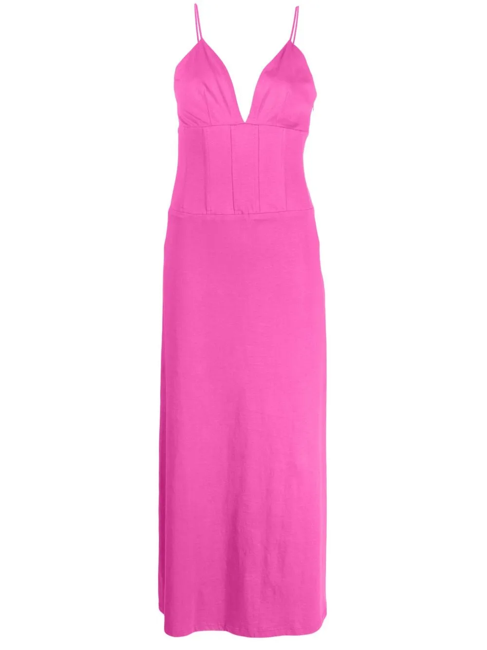 

Federica Tosi plunging neck maxidress - Pink