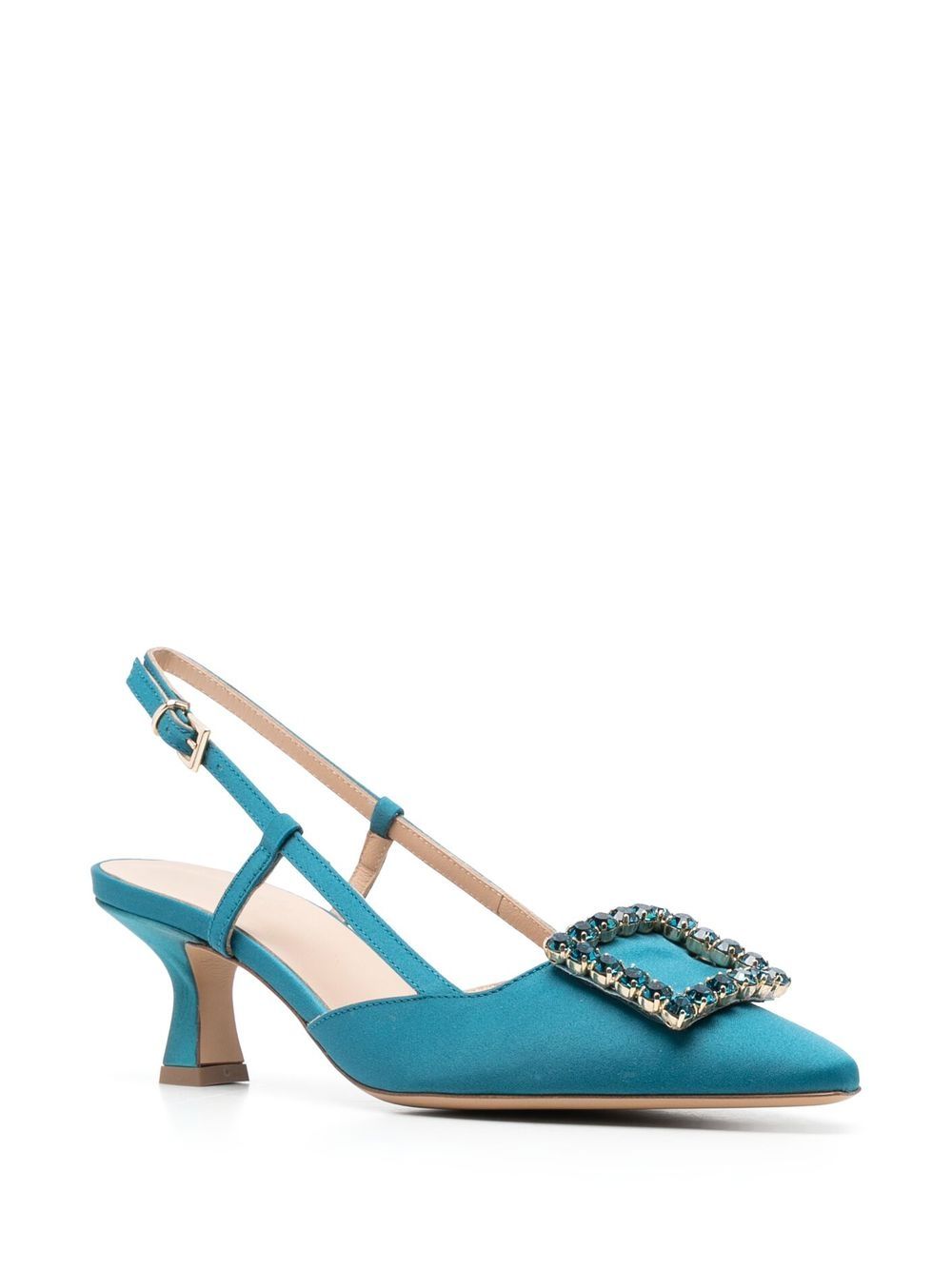 Roberto Festa Stefy pumps verfraaid met kristallen - Blauw