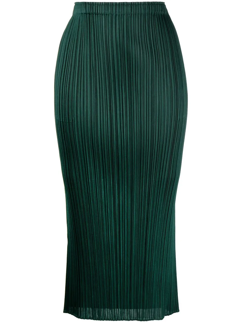 

Pleats Please Issey Miyake falda lápiz plisada - Verde