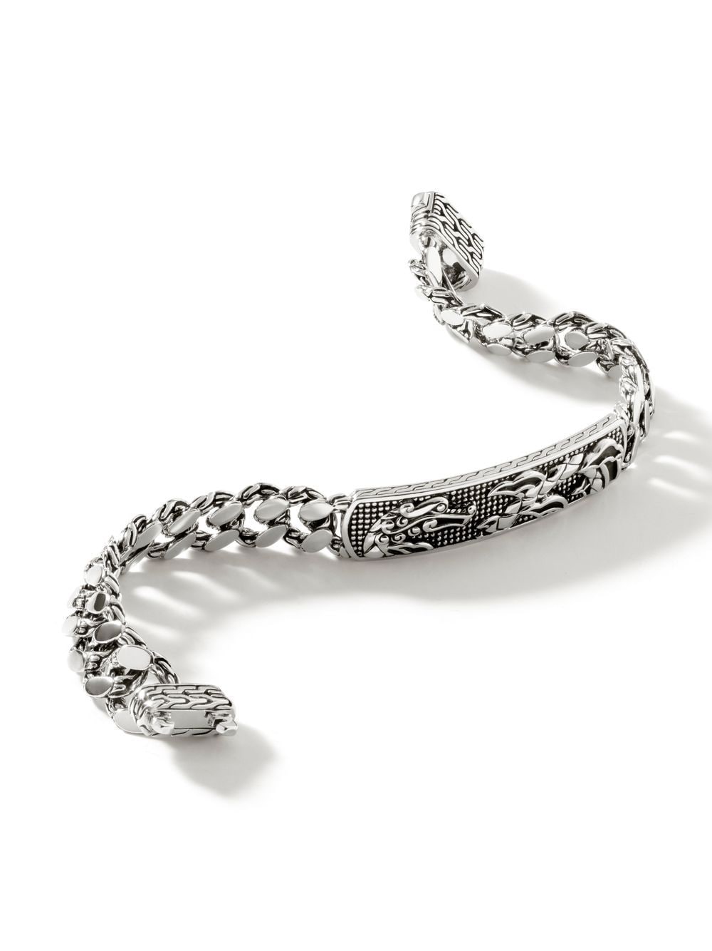Shop John Hardy Legends Naga Curb-link Bracelet In Silver