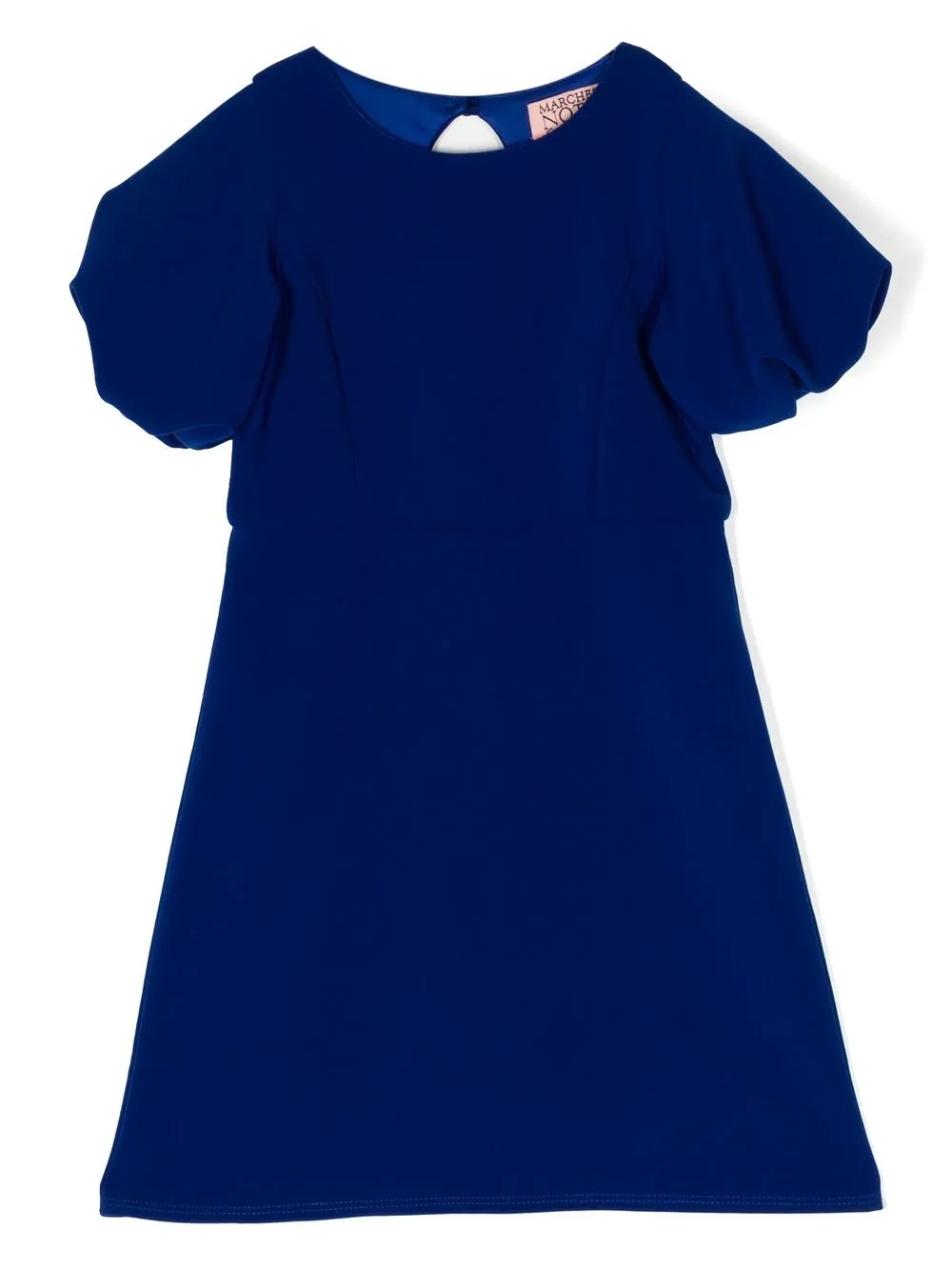 

MARCHESA NOTTE MINI puff-sleeved velvet dress - Blue