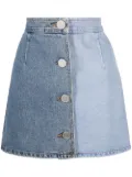 Kimhekim two-tone denim mini skirt - Blue