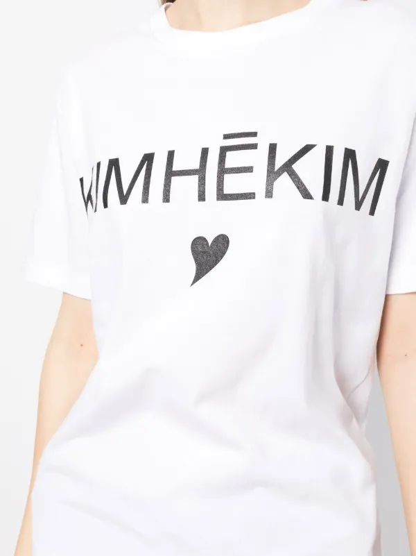 Kimhekim logo-print Cotton T-shirt | White | FARFETCH