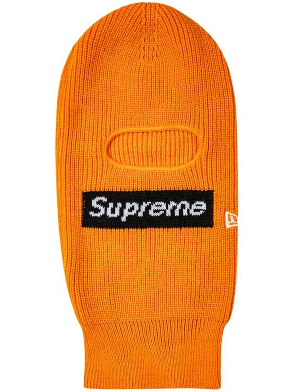 Supreme X New Era Box Logo Balaclava In Orange