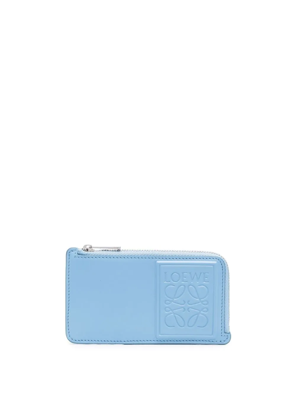 

LOEWE Anagram-embossed zipped cardholder - Blue