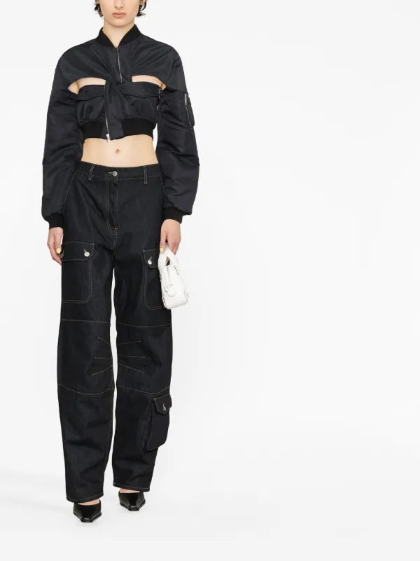 Coperni クロップド ボンバージャケット | ブラック | FARFETCH JP Coperni クロップド ボンバージャケット | ブラック | FARFETCH JP