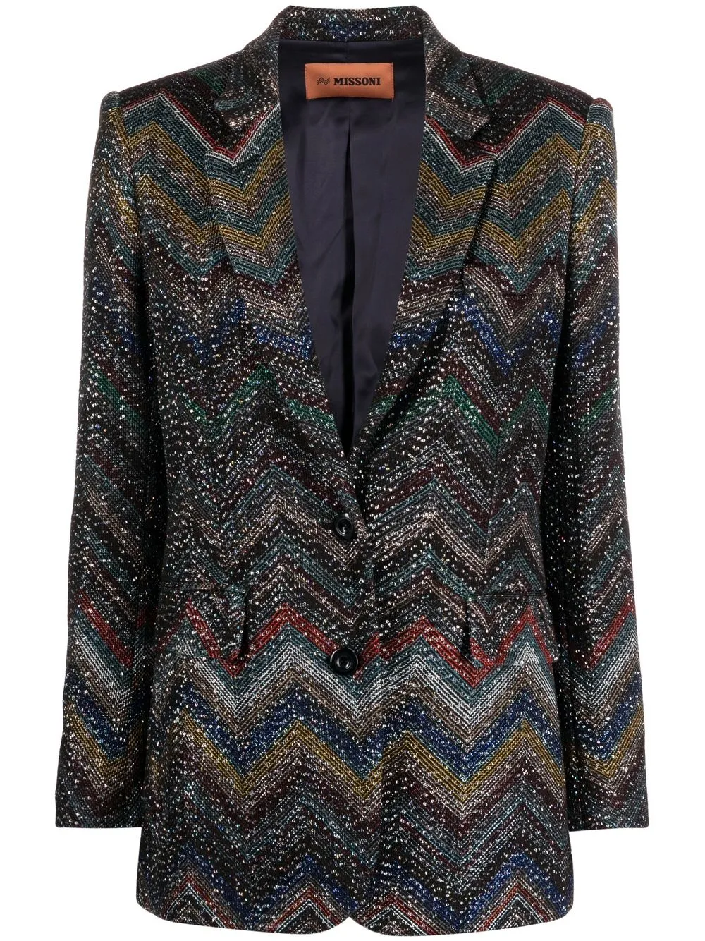 

Missoni zig-zag woven single-breasted blazer - Black