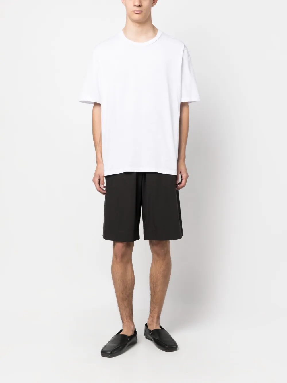 Studio Nicholson crew-neck short-sleeve T-shirt - Wit